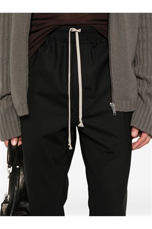 Pantaloni in lana vergine nera RICK OWENS | RU02E1390ZL09